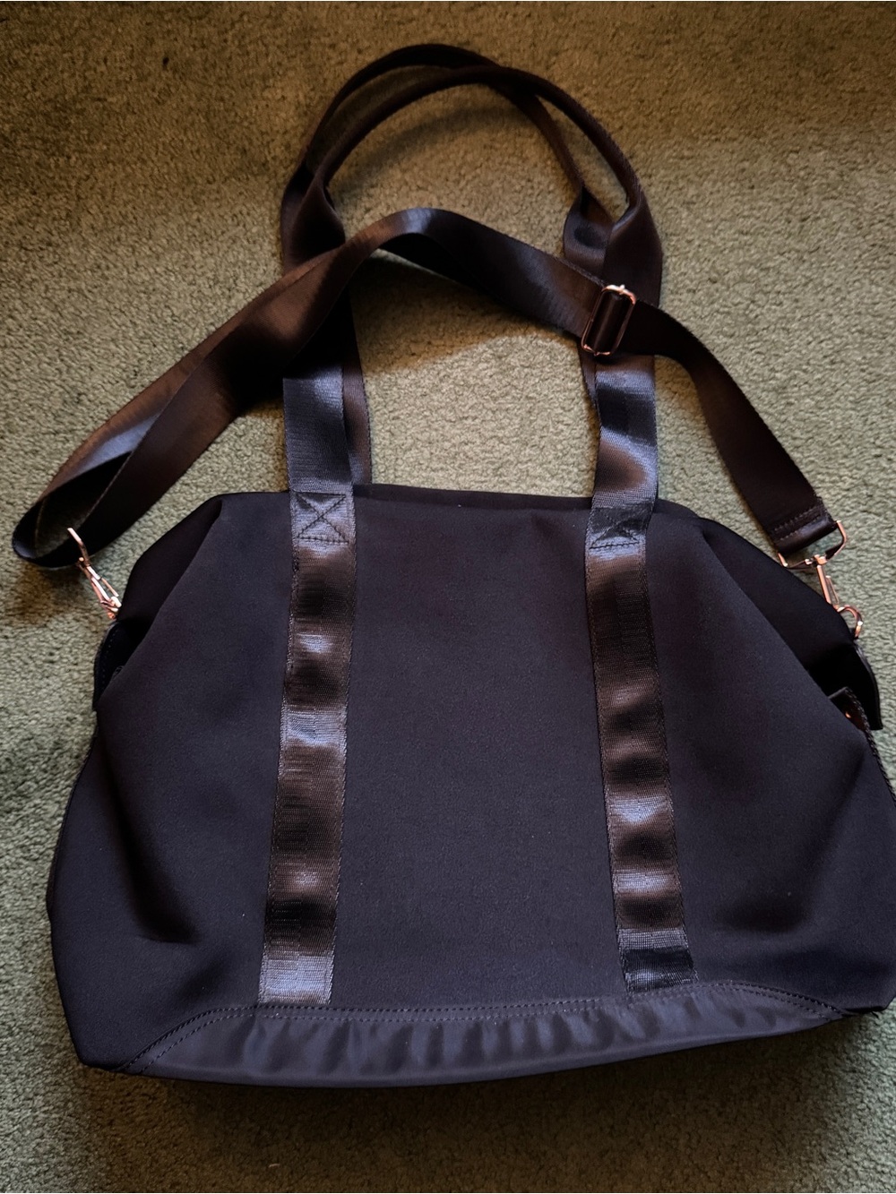 NEW ASOS Black Weekend Travel Bag With Detachable Strap